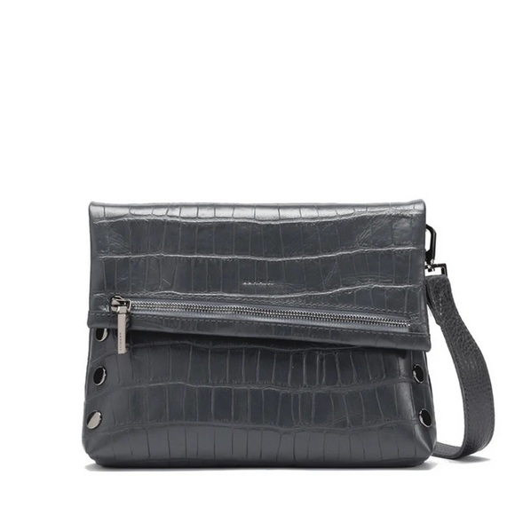 Hammitt gray VIP Crocco crossbody bag - Picture 1 of 14